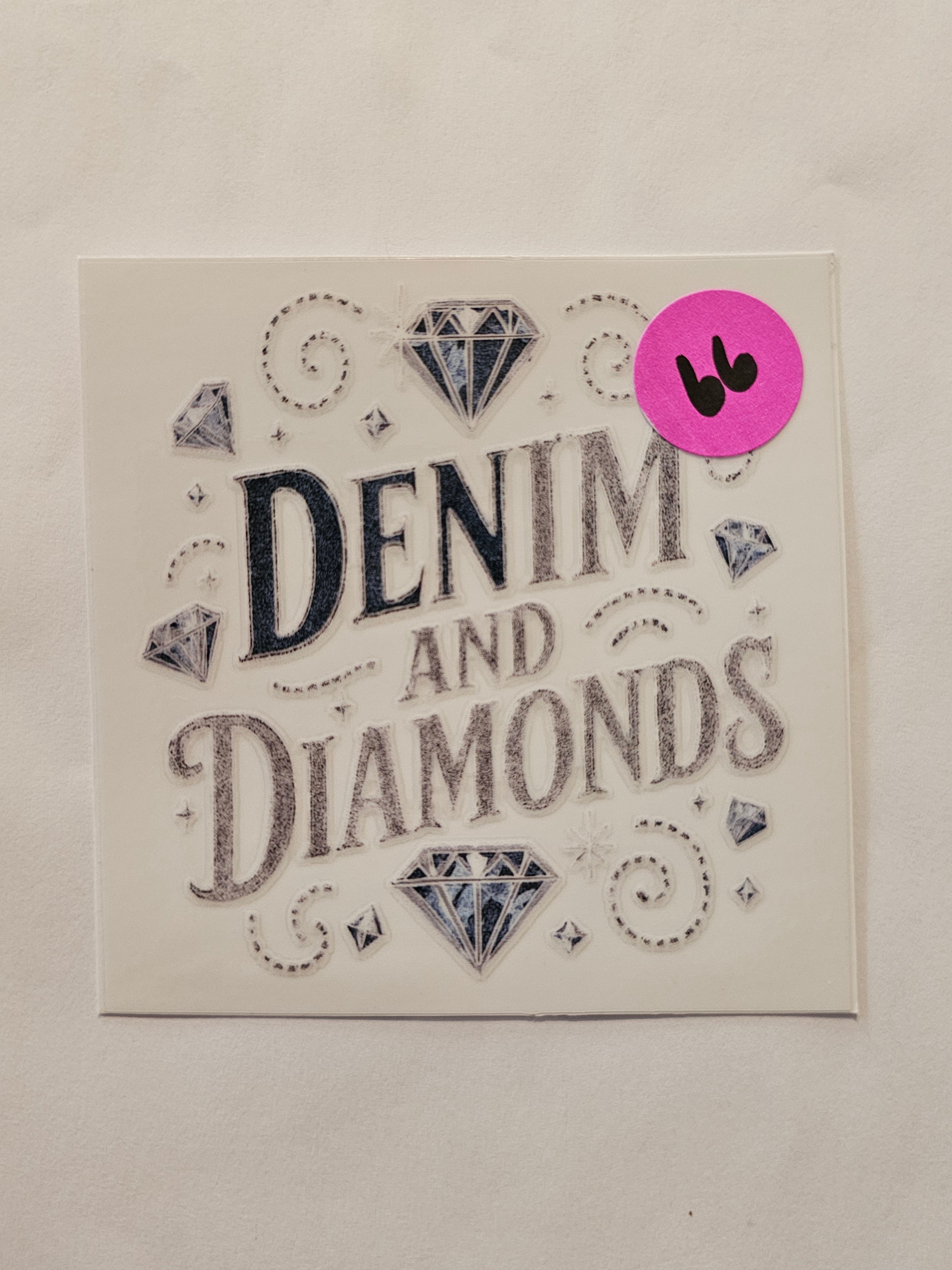 Denim and Diamond Cowgirl Decal 66