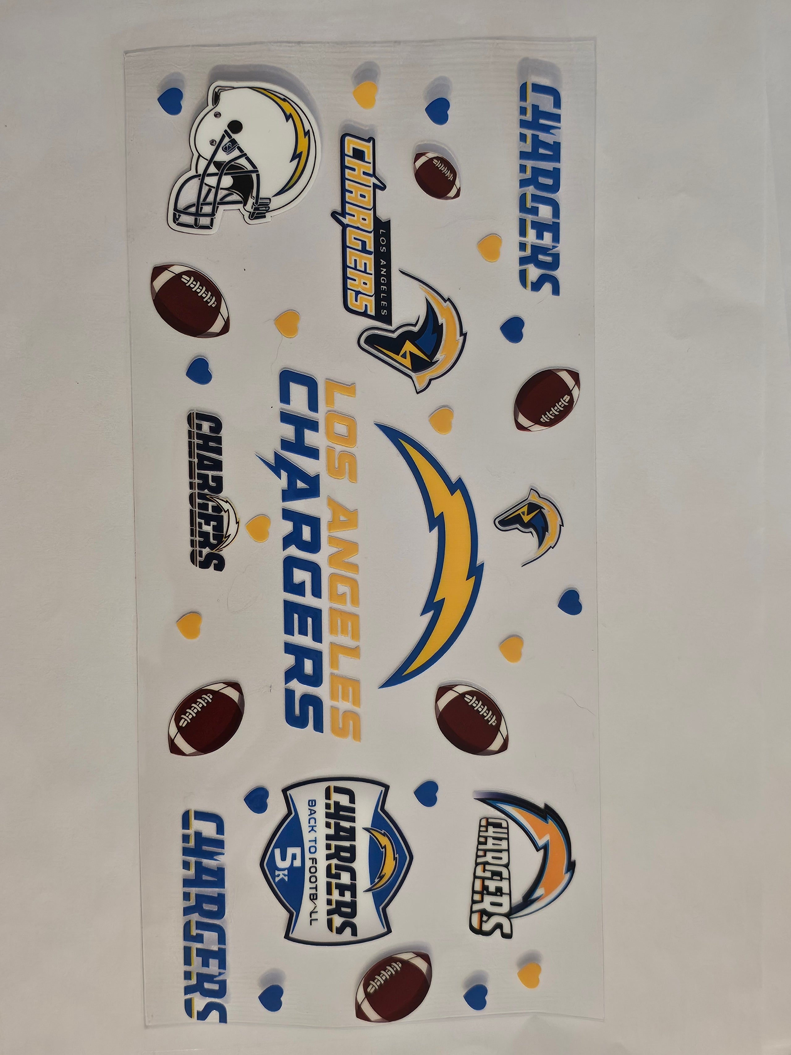 Los Angeles Chargers Football Decal