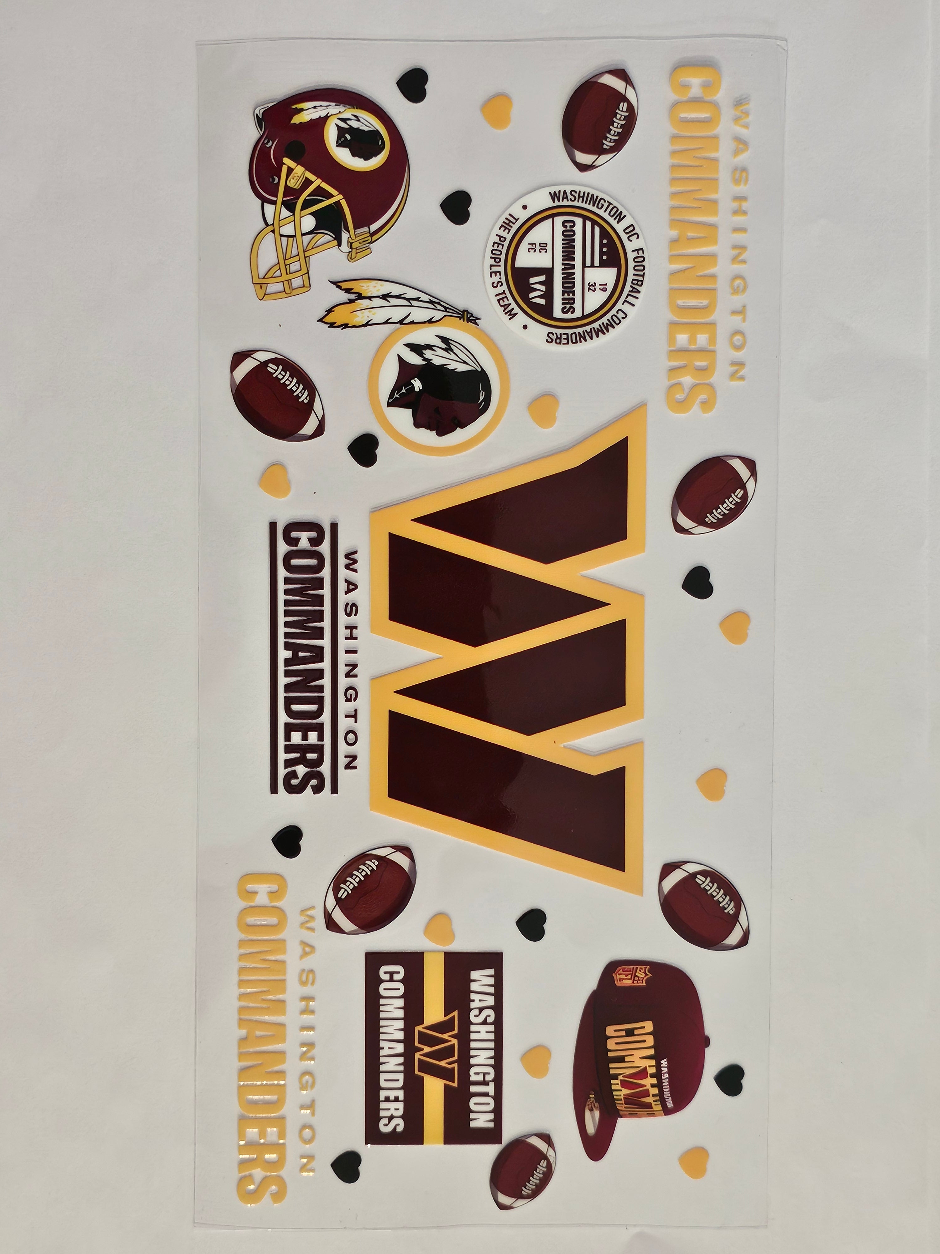 Washington Commanders Football Decal