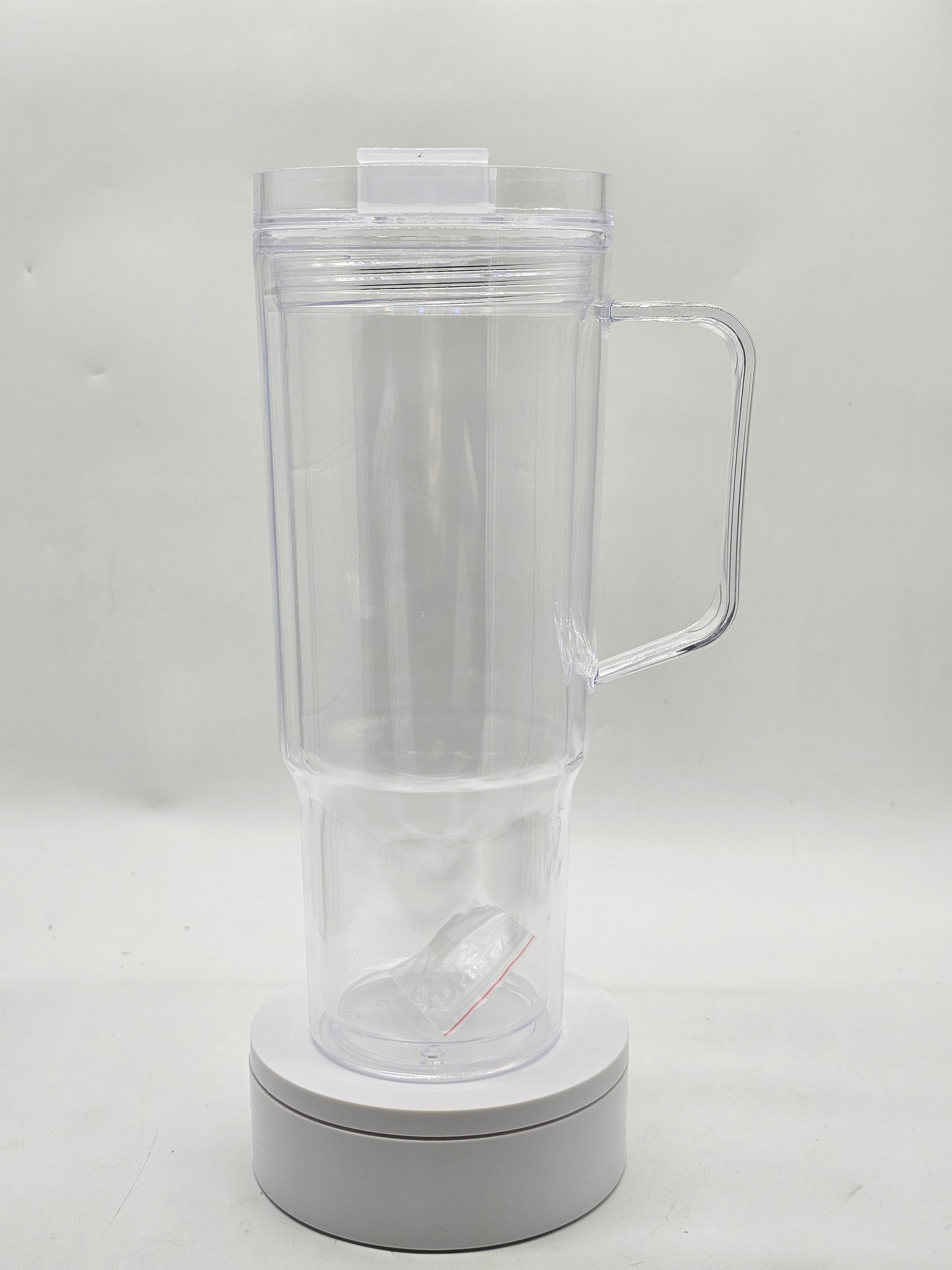 40oz Snow Globe Tumbler with option colored lids