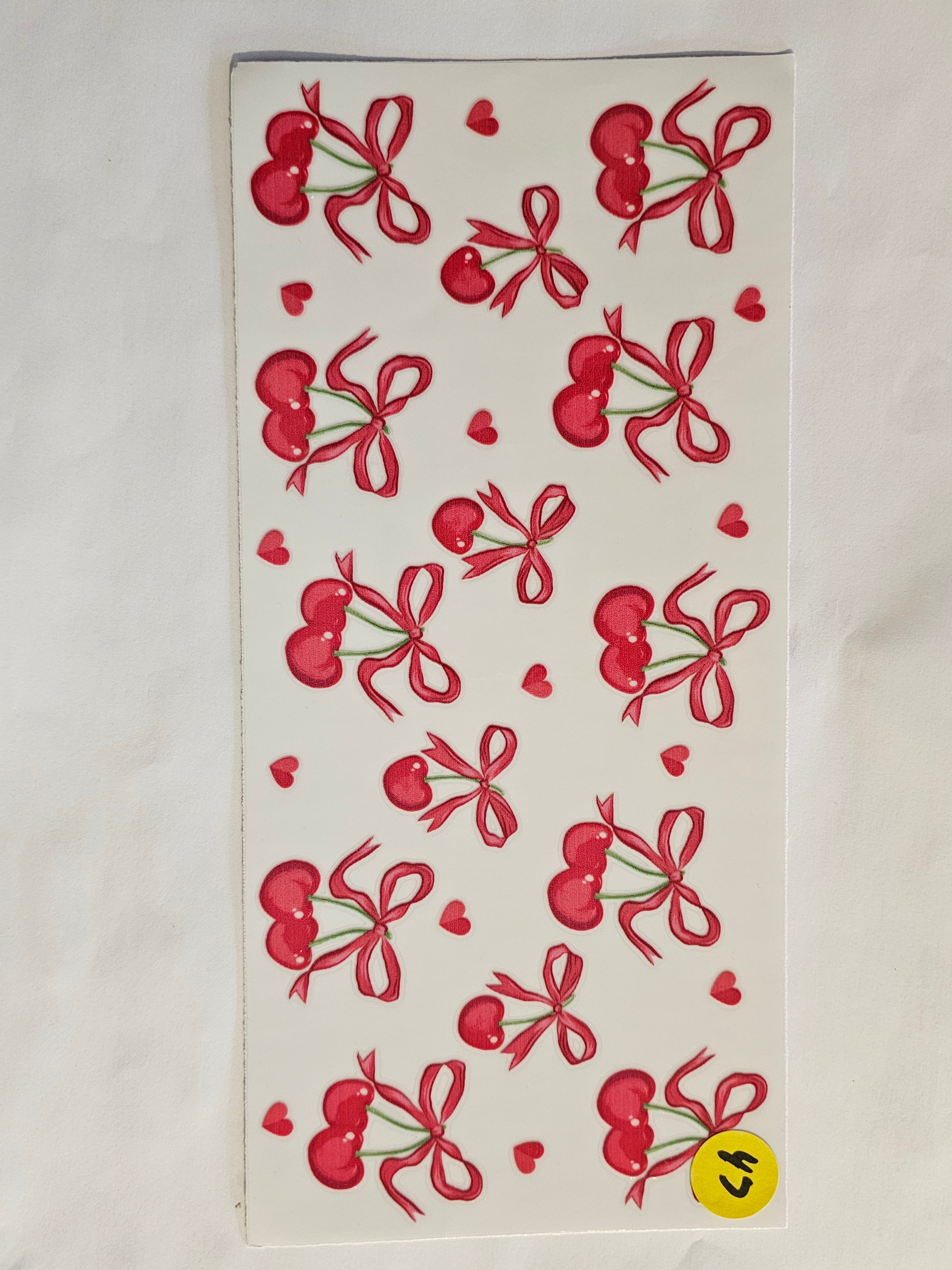 Cherries and Bows Decal 47