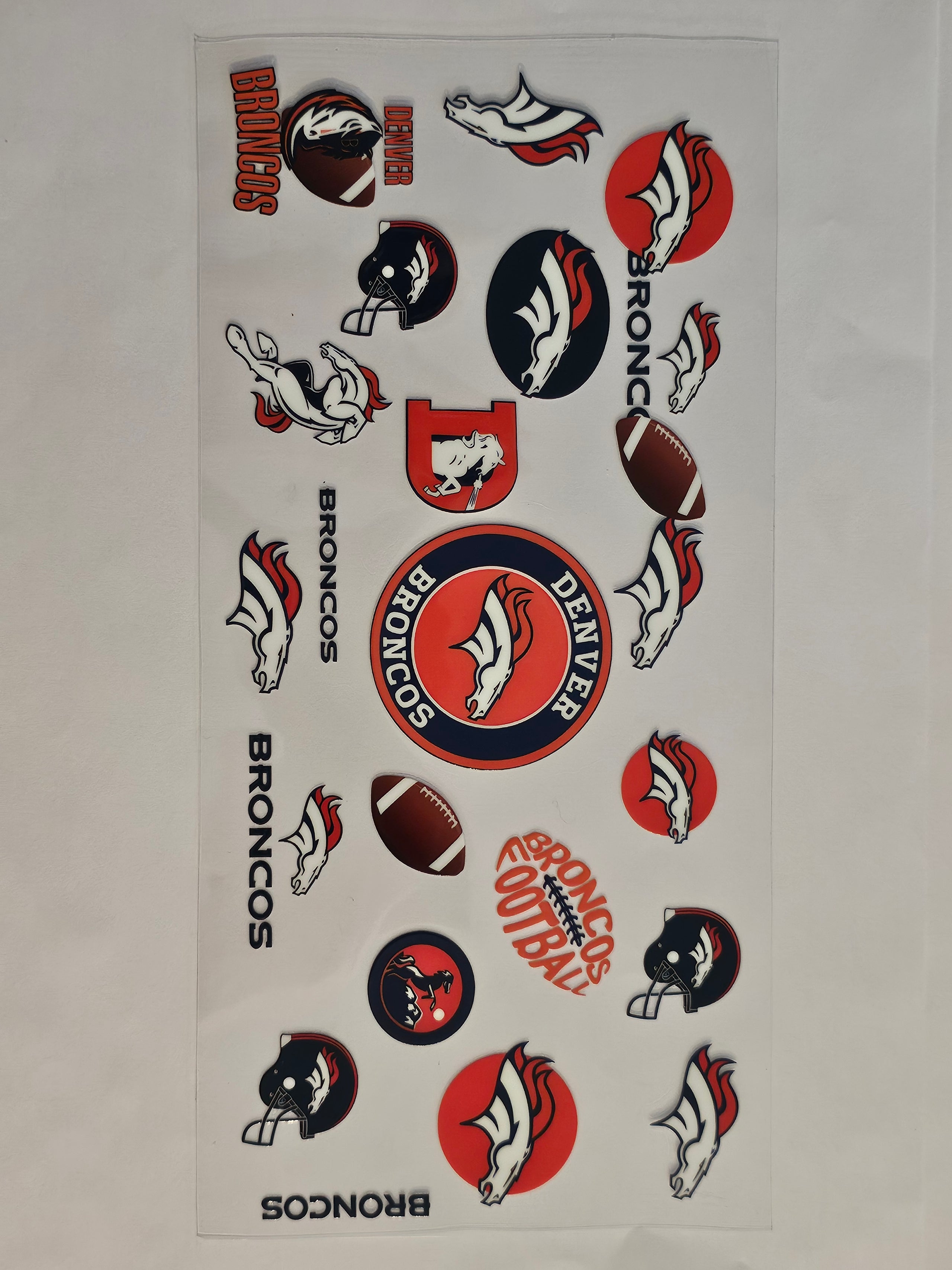 Denver Broncos Football Decal