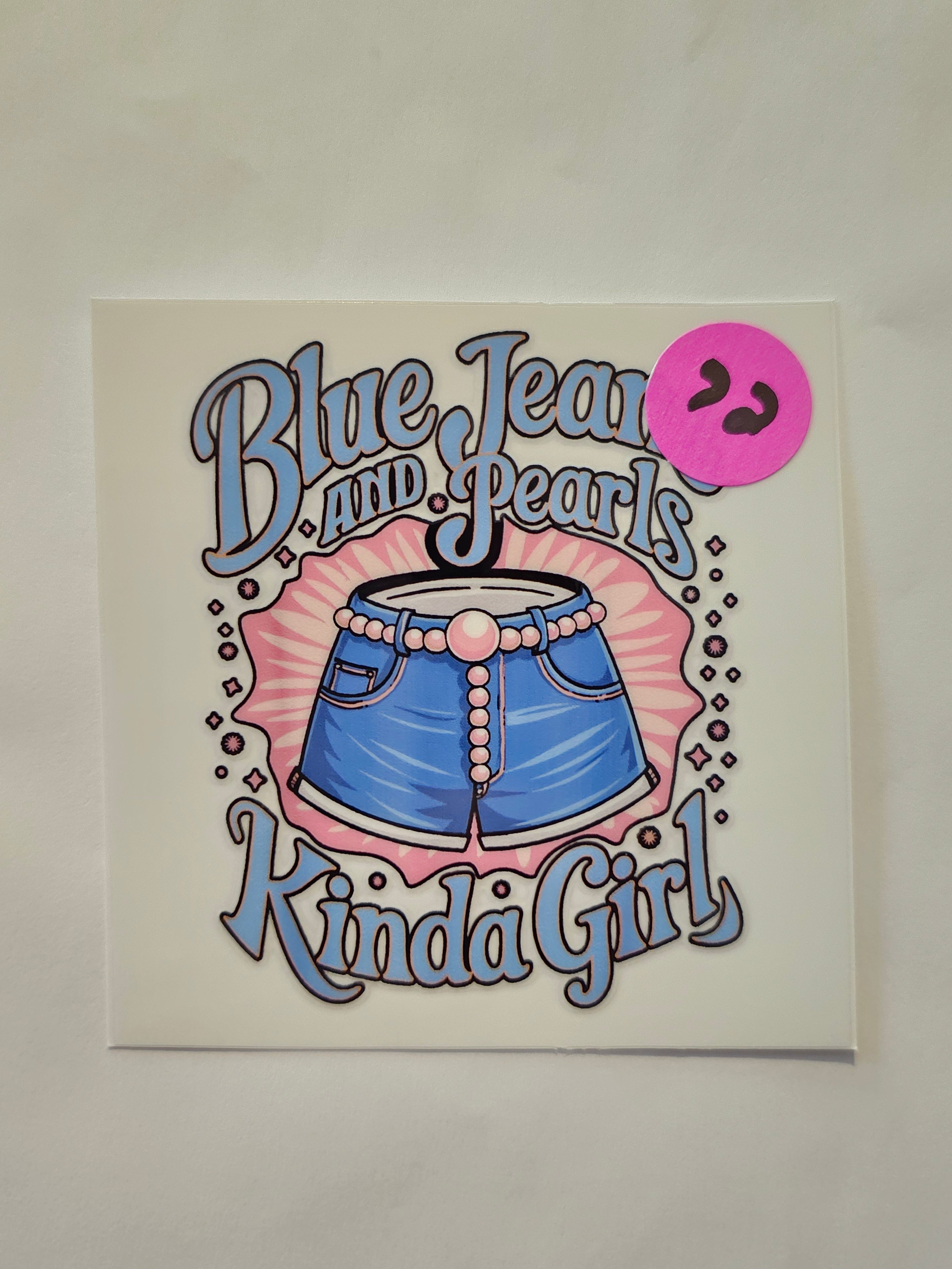 Denim and Diamond Cowgirl Decal 72