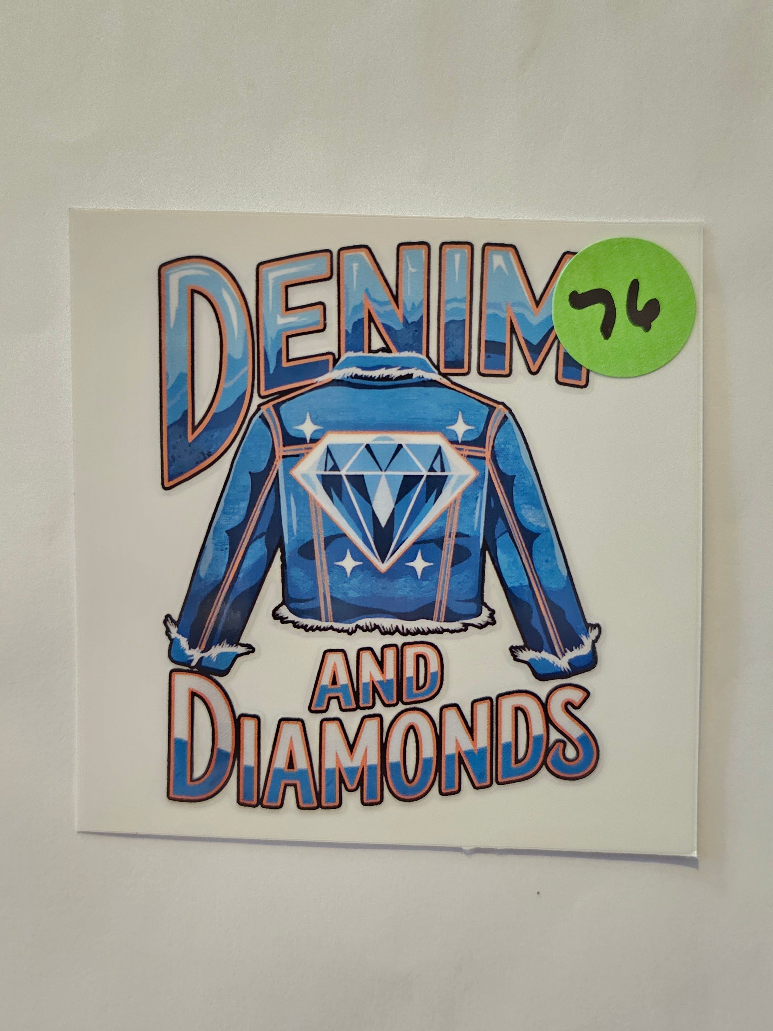Denim and Diamond Cowgirl Decal 76