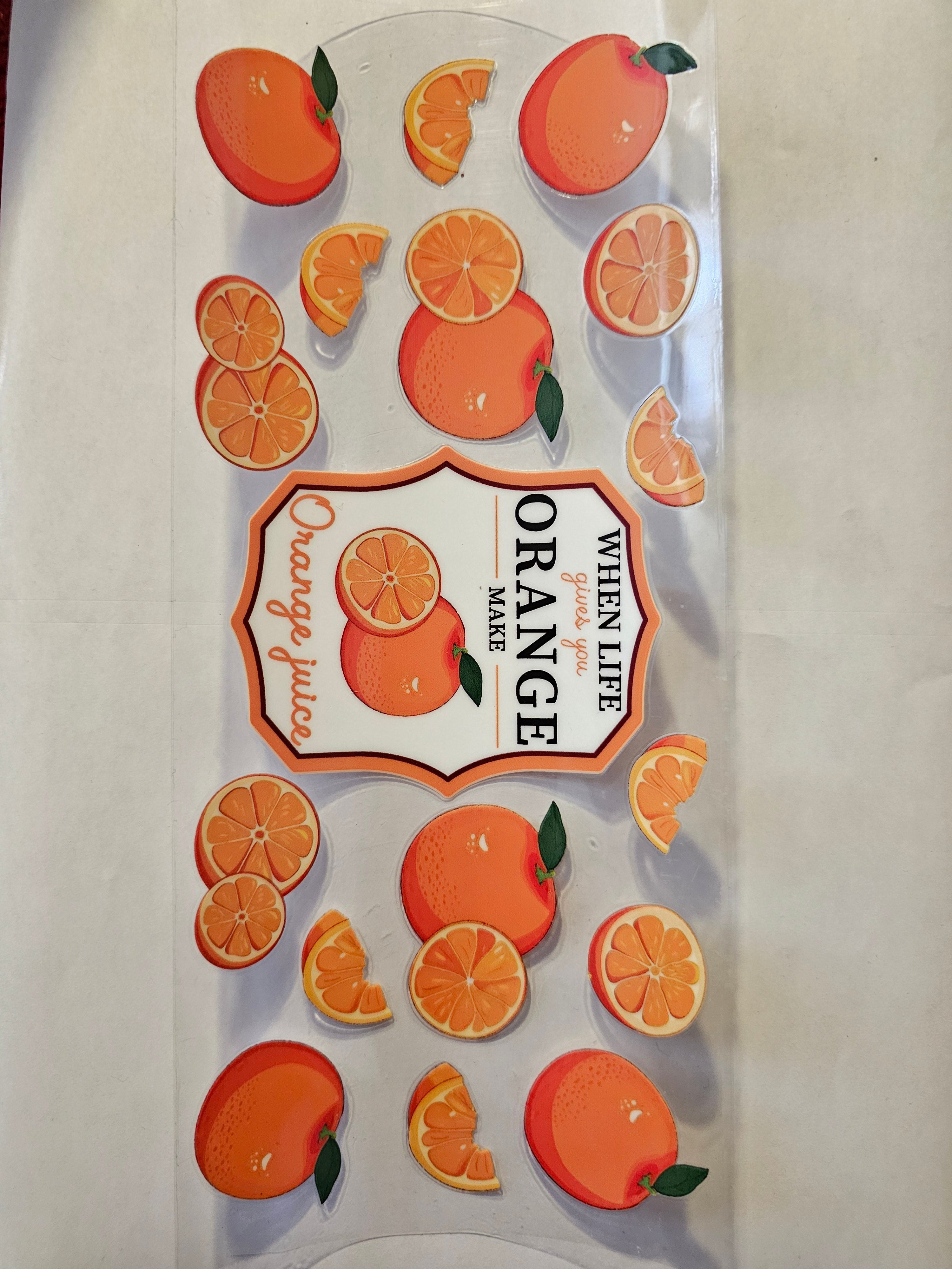 Orange Decal