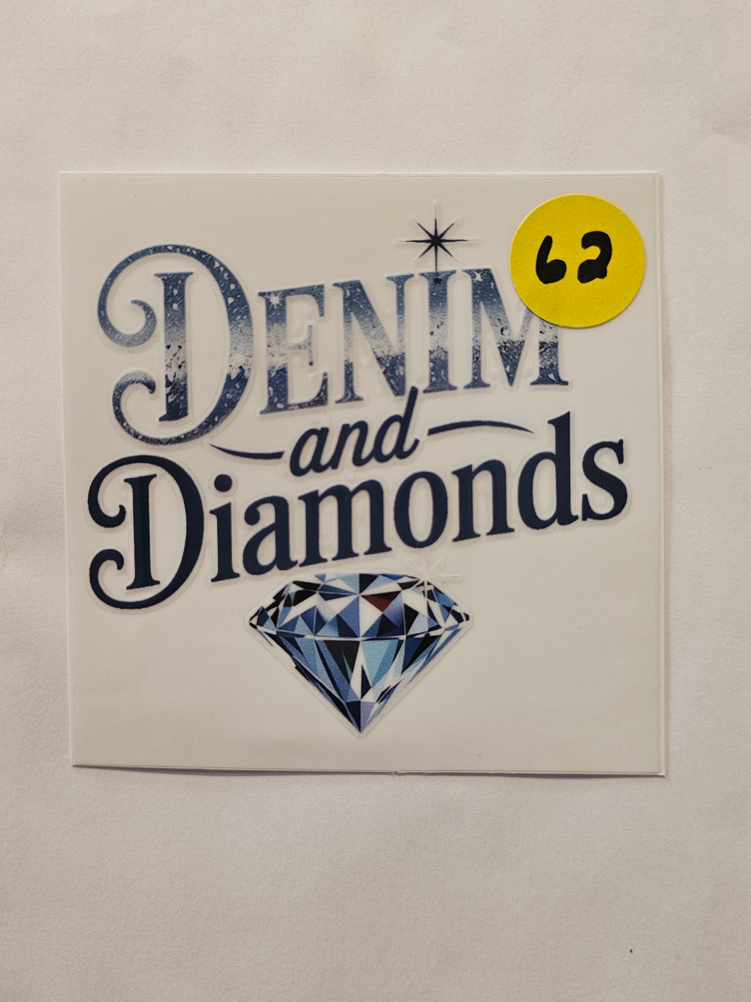 Denim and Diamond Cowgirl Decal 62