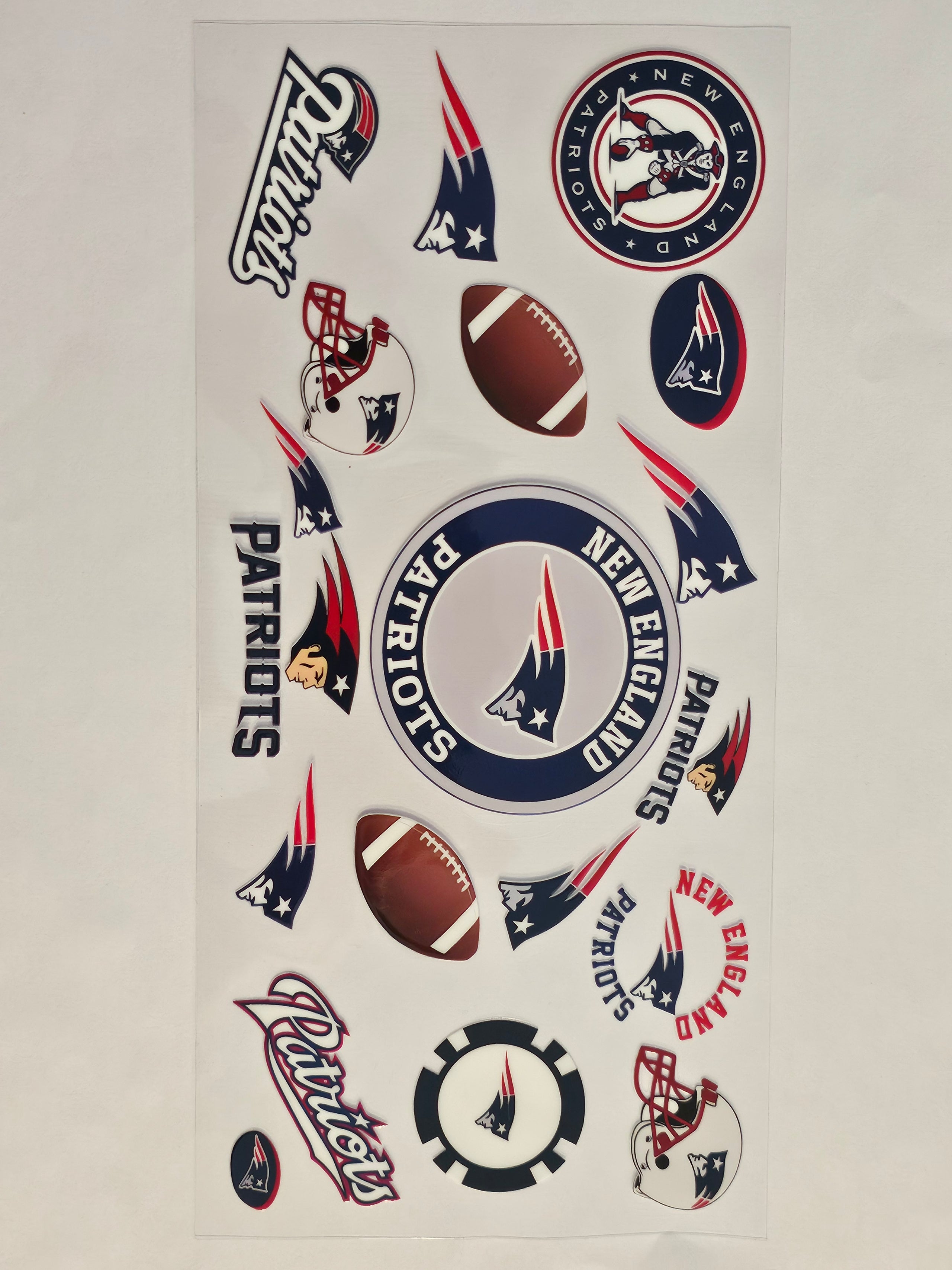 New England Patriots Football Decal